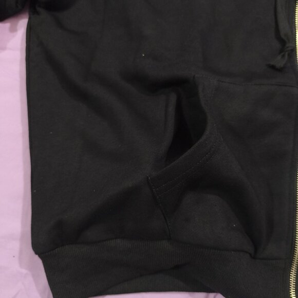 Supreme Warm Black Hooded Zip-Up Sweatshirt - Picture 5 of 6